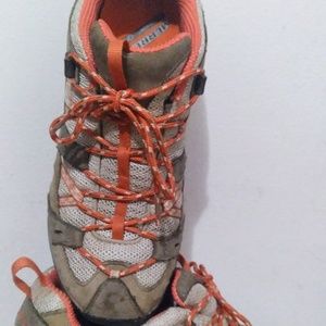 Merrrel sneakers Siren Sport Hiking Shoes, Tan/orange Women's 10-FIT USA 9.5